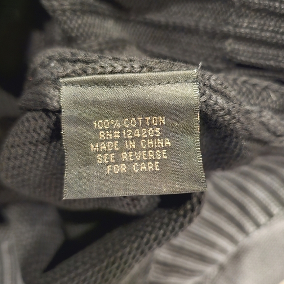 F/X FUSION Men's Smokey Blue 100% Cotton Multi-Textured Pullover Sweater Size M - Picture 6 of 12